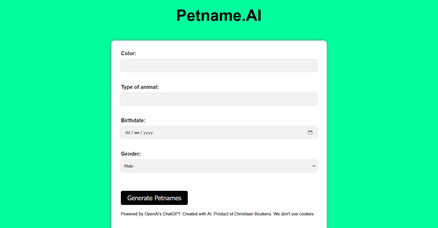 ThemotherAI - Petname AI
