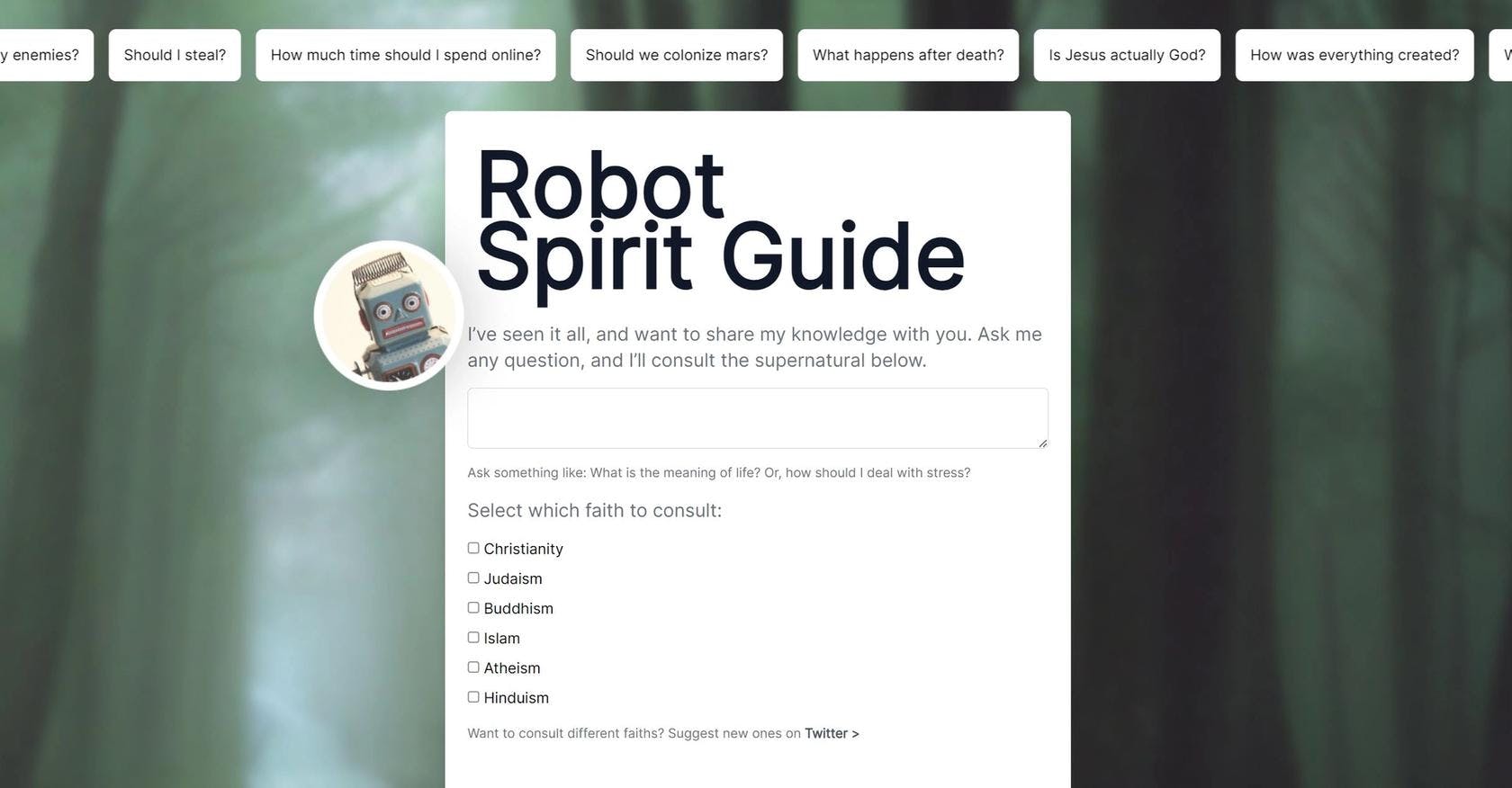 ThemotherAI - Robot Spirit Guide
